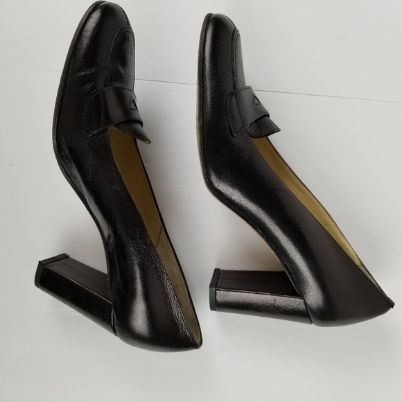 Enrico Gori Italian black leather pumps size 39 - Picture 6 of 8